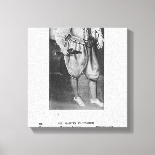 Portret van Sir Martin Frobisher Canvas Afdruk (Voorkant)