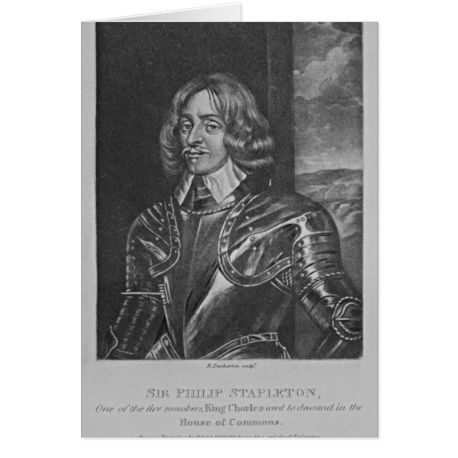 Portret van Sir Philip Stapleton (Voorkant)