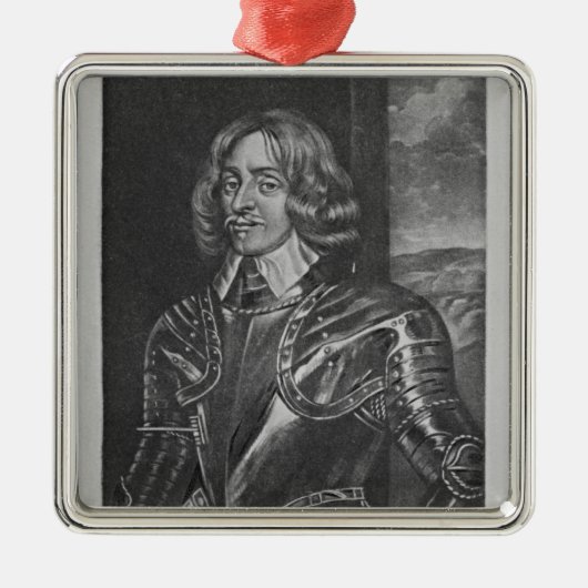 Portret van Sir Philip Stapleton Metalen Ornament (Voorkant)