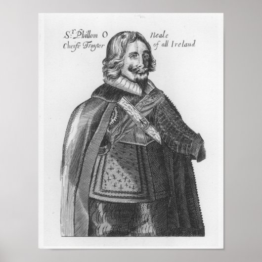 Portret van Sir Phillom O'Neale Poster (Voorkant)