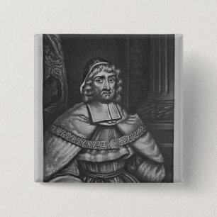 Portret van Sir Richard Rainsford Vierkante Button 5,1 Cm