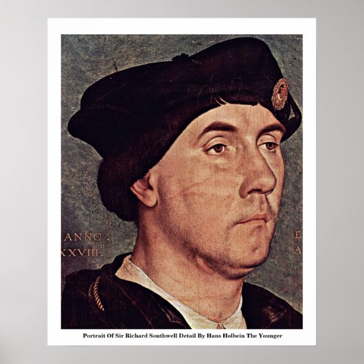 Portret van Sir Richard Southwell Detail Poster (Voorkant)