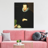 Portret van Sir Robert Cecil (1563-1612) 1e Visco Canvas Afdruk (Insitu (Woonkamer))