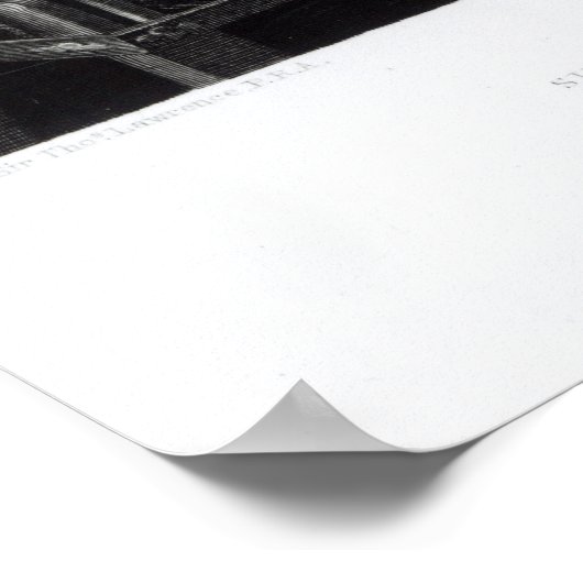 Portret van Sir Robert Peel Poster (Hoek)