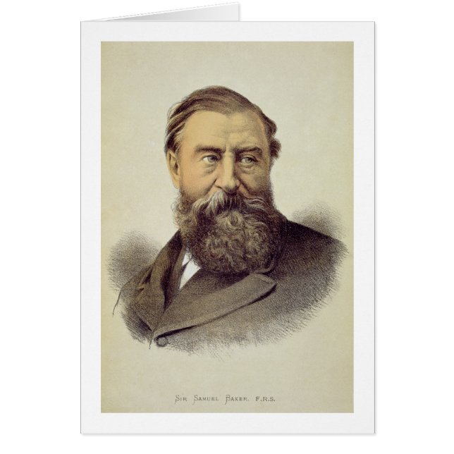 Portret van Sir Samuel Baker (1821-93) (kleur verl (Voorkant)