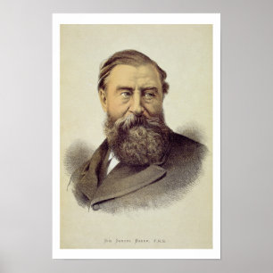 Portret van Sir Samuel Baker (1821-93) (kleur verl Poster