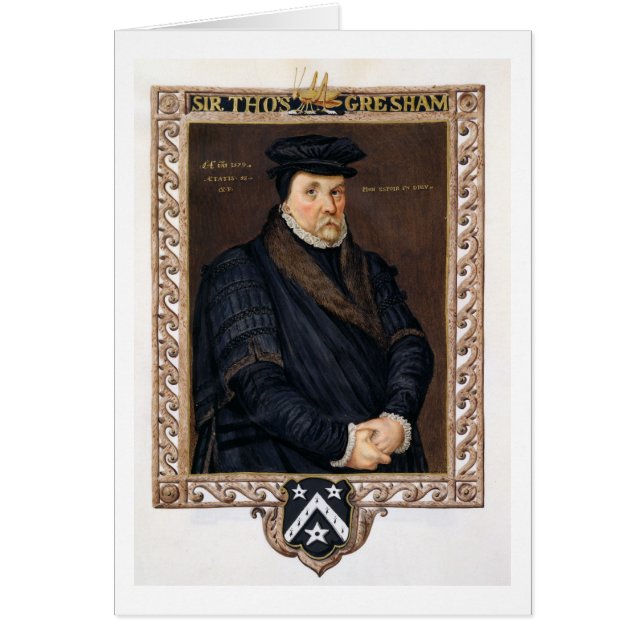 Portret van Sir Thomas Gresham (c.1519-79) van 'M (Voorkant)