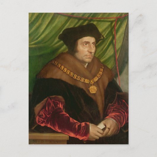 Portret van Sir Thomas More Briefkaart (Voorkant)