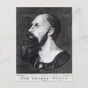 Portret van Sir Thomas Wyatt Briefkaart