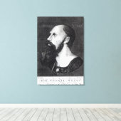Portret van Sir Thomas Wyatt Canvas Afdruk (Insitu (Houten vloer))