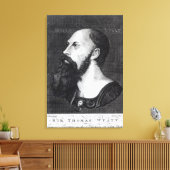 Portret van Sir Thomas Wyatt Canvas Afdruk (Insitu (Woonkamer))
