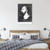Portret van Sir Thomas Wyatt Canvas Afdruk (Insitu (Slaapkamer))