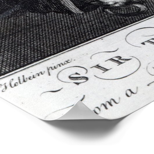 Portret van Sir Thomas Wyatt Poster (Hoek)