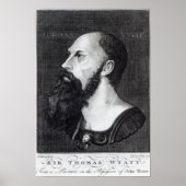 Portret van Sir Thomas Wyatt Poster (Voorkant)
