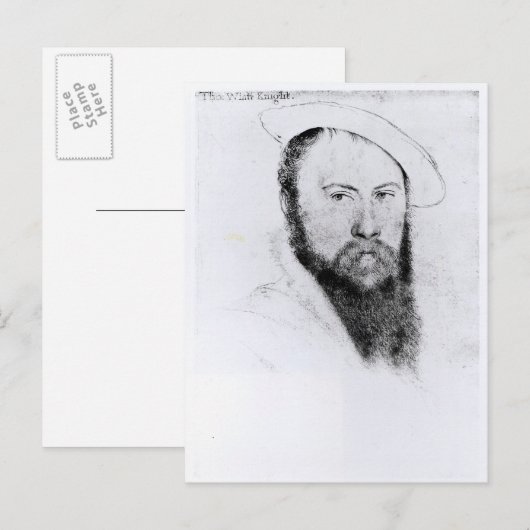 Portret van Sir Thomas Wyatt the Younger Briefkaart (Voorkant / Achterkant)
