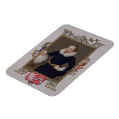 Portret van Sir Walter Raleigh (c.1552-1618) van Magneet (Linkerzijde)