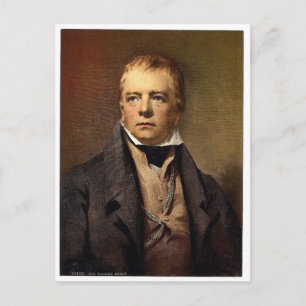 Portret van Sir Walter Scott klassieker Photochrom Briefkaart