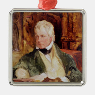 Portret van Sir Walter Scott Metalen Ornament