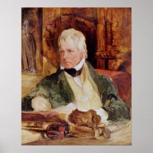 Portret van Sir Walter Scott Poster