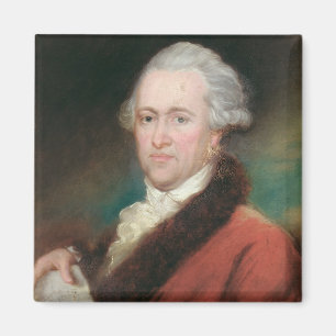 Portret van Sir William Herschel c.1795 Magneet
