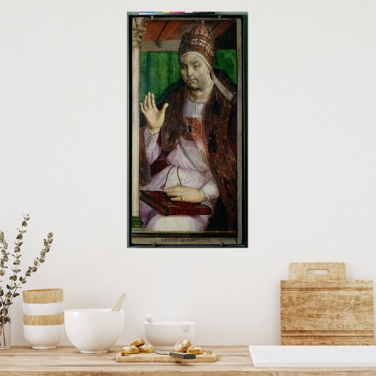 Portret van Sixtus IV c.1475 Poster (Keuken)