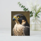 Portret van Slechtvalk Briefkaart (Staand voorkant)