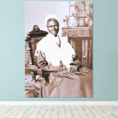 Portret van Sojourner Truth circa 1870 Canvas Afdruk (Insitu (Houten vloer))
