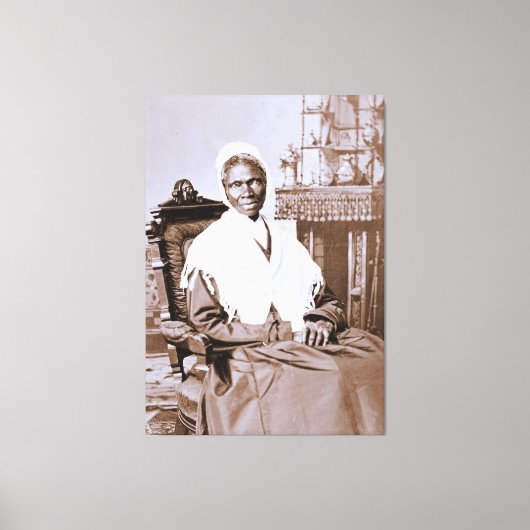 Portret van Sojourner Truth circa 1870 Canvas Afdruk (Voorkant)