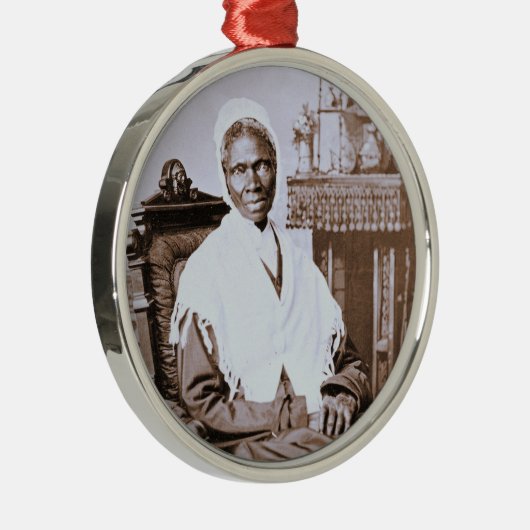 Portret van Sojourner Truth circa 1870 Metalen Ornament (Rechts)