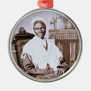 Portret van Sojourner Truth circa 1870 Metalen Ornament