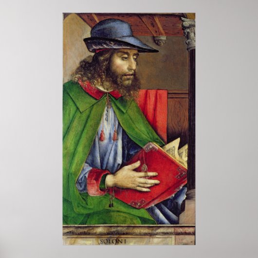 Portret van Solon c.1475 Poster (Voorkant)