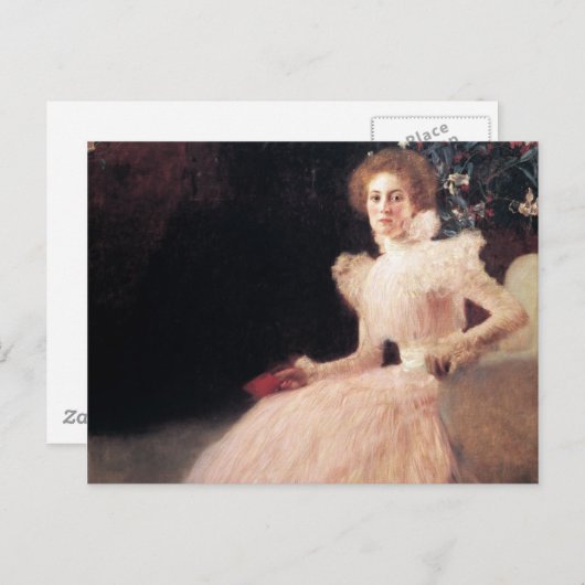 Portret van Sonja Knips ; Gustav Klimt Painting Briefkaart (Voorkant / Achterkant)