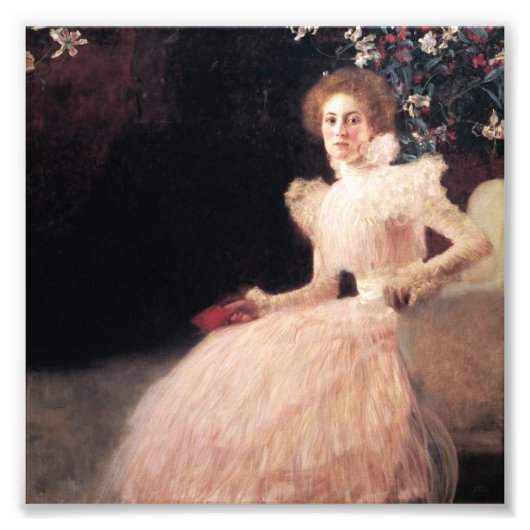 Portret van Sonja Knips ; Gustav Klimt Painting Foto Afdruk (Voorkant)