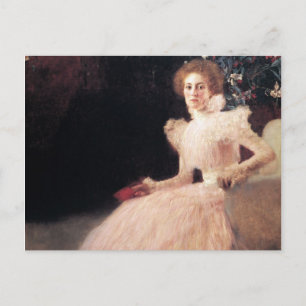 Portret van Sonja Knips ; Schilderij van Gustav Kl Briefkaart