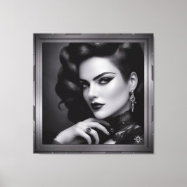 Portret van Spy Kalina Shepard door Xzendor7 Canvas Afdruk