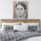 Portret van St. Edith Stein Canvas Afdruk (Insitu (Slaapkamer))