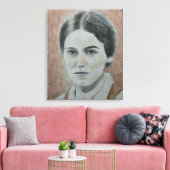 Portret van St. Edith Stein Canvas Afdruk (Insitu (Woonkamer))