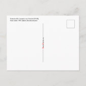 Portret van St. Joseph in een Octofoil (TF 02) Briefkaart (Achterkant)