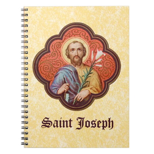 Portret van St. Joseph in een Octofoil (TF 02) Notitieboek (Voorkant)