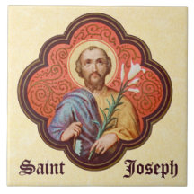 Portret van St. Joseph in een Octofoil (TF 02)