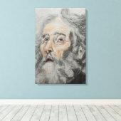 Portret van St. Jozef Canvas Afdruk (Insitu (Houten vloer))