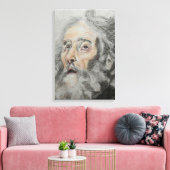 Portret van St. Jozef Canvas Afdruk (Insitu (Woonkamer))