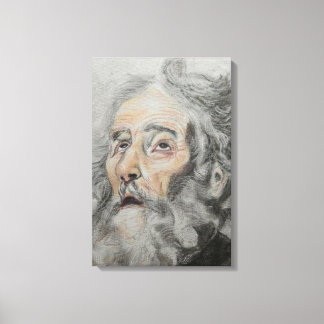 Portret van St. Jozef Canvas Afdruk