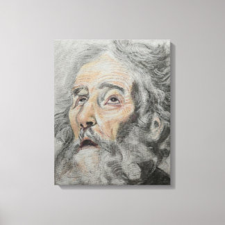 Portret van St. Jozef Canvas Afdruk