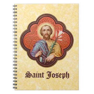 Portret van St. Jozef in een octofoil (TF 02) Notitieboek