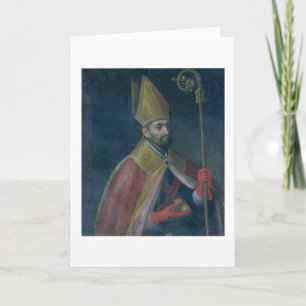 Portret van St. Nicholas, 1700 Feestdagen Kaart