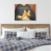 Portret van St. Thomas Aquinas c.1475 Canvas Afdruk (Insitu (Slaapkamer))