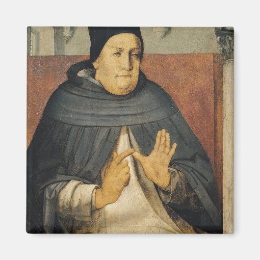 Portret van St. Thomas Aquinas c.1475 Magneet (Voorkant)