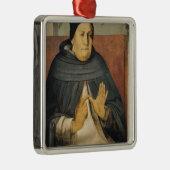 Portret van St. Thomas Aquinas c.1475 Metalen Ornament (Rechts)