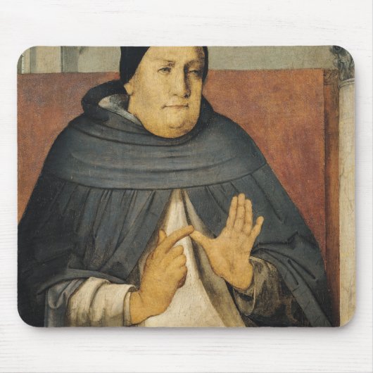 Portret van St. Thomas Aquinas c.1475 Muismat (Voorkant)